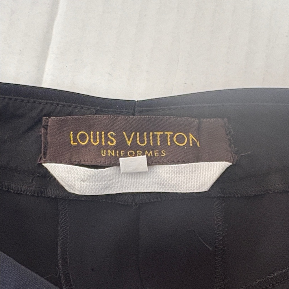 Louis Vuitton Uniforms Bottoms Pants, navy with topstitch trim, size 36 is US 4 - Picture 6 of 12